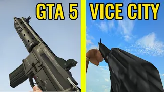 GTA 5 vs GTA Vice City - Weapons Comparison