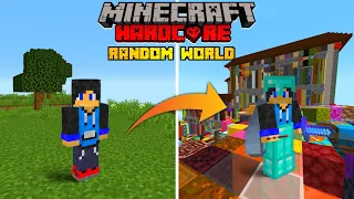 I Survived in Random World in Minecraft Hardcore (Hindi)