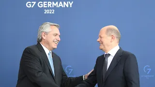 Declaraciones a la prensa junto al canciller federal de Alemania, Olaf Scholz