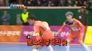 [HOT] 아이돌 스타 육상양궁풋살컬링 선수권대회 1부 K-Pop Star Championships - 남자 풋살 준결승전, 김동준의 '분노의 중거리슛' 20140130