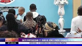 CULTE D'INTERCESSION  21 JOURS DE JEÛNE & PRIÈRE VENDREDI 24/03/2023