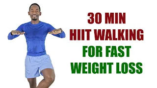 🔥Burn 270 Calories🔥30 Min HIIT Walking at Home Workout for Weight Loss🔥