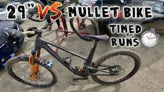 WHICH WHEEL SIZE IS FASTER? (29”VS MULLET TIMED RUNS)