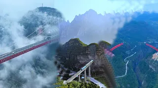 Amazing Chinese infrastructure | Buildings on cliffs | China’s natural wonders