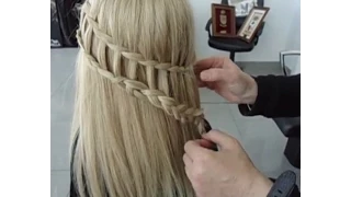 How to do Ladder braid-Waterfall hairstyles & Ladder Braid Combo hairstyle