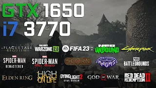 GTX 1650 - i7 3770 - 16GB RAM in 2023 - Test in 15 Games