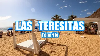 Playa de las Teresitas Tenerife Spain 🇪🇸 4K Walking Tour