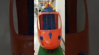 1970s Helicopter kiddie ride "Search/Rescue Copter" (Scarlet red and dark blue; Now it's gone)