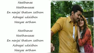 MERSAL NEETHANAE NEETHANAE SONG LYRICS IN ENGLISH