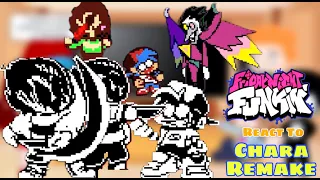 Chara Remake || Fnf React To Megalo Strike Back + Secret Song (BF Undertale)