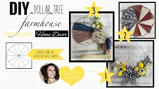 DIY Dollar Tree | Dollar Tree DIY | High End Dollar Tree Décor | Dollar Tree Farmhouse Summer Décor