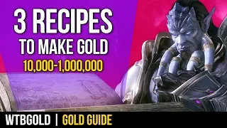 3 Farmable Recipes to Make Gold in WoW - 10k to 1m (Gold Guide)