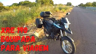 XRE 190 Equipada para viagem - Quais acessórios coloquei? | Escape no Cerrado #XRE190 #VIAGEMDEMOTO