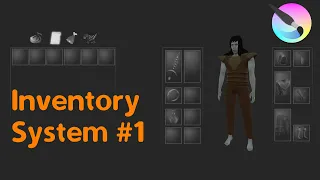 # 12.1 RPG on Godot Engine 3D. Drawing an inventory interface in Krita.