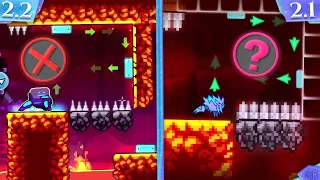 Geometry Dash 2.2 Sneak Peek Recreation in 2.1 "Part 2" - Level Created By GlennFrans