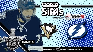 Penguins vs Lightning: Game 6 (NHL 16 Hockey Sims)