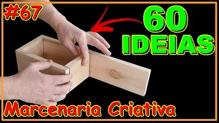 60 IDEIAS BRILHANTES DE MARCENARIA CRIATIVA (VÍDEO #67) #marcenariacriativa #marcenaria