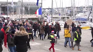 La Rochelle : départ de la manifestation anti-passe vaccinal