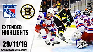 New York Rangers vs Boston Bruins | Nov.29, 2019 | Game Highlights