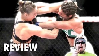 Ronda Rousey vs Bethe Correia full fight 34 second KNOCKOUT UFC 190 COMMENTARY/REVIEW