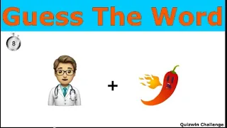 Can You Guess The Word By Emoji Challenge 🤷‍♂️😁😘 | Quizwin Challenge