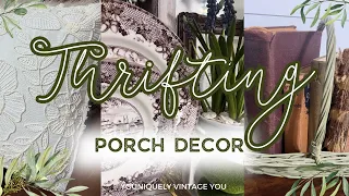 THRIFTING PORCH DECOR || COTTAGE FINDS FOR INSIDE AND OUT || SHOP WITH ME