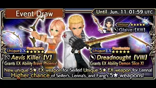 Dissidia Final Fantasy: Opera Omnia - Lenna & Seifer EX °˖✧◝(⁰▿⁰)◜✧˖° Event Draw