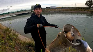 We pick up submerged objects with our powerful magnets! A profitable day?