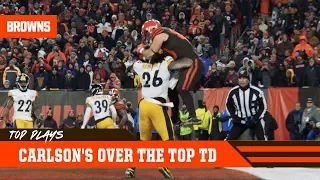 Stephen Carlson's Over the Top TD vs. Steelers | Browns Top Plays
