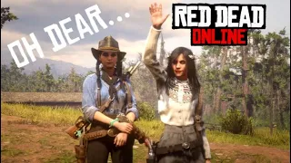 Teaching How To Bounty Hunt With My Sister - RED DEAD ONLINE