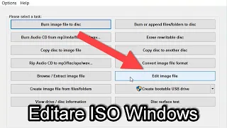 Tutorial editare modificare imagine ISO Windows