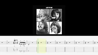 Let It Be (album ver.) Guitar Backing Track with TAB