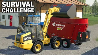 NEW TELEHANDLER FOR THE COW FARM - Survival Challenge No Mans Land FS19 Ep 126