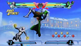 Palette Swap Combos UMVC3 - Clea/Spider-Gwen/Captain Commando