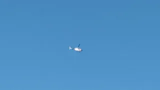 Air Evac Lifeteam Bell 407 flyby in Oklahoma City.