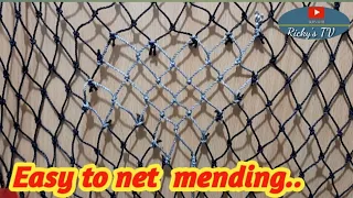 BE THE BEST NET FISHING|NET MENDING|How  to repair  step  by  step.