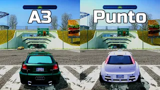 NFS Most Wanted: Audi A3 3.2 Quattro vs Fiat Punto - Drag Race