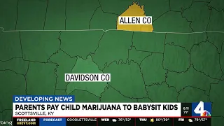Parents pay child marijuana to babysit kids