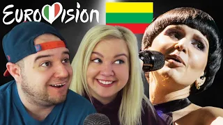 Monika Liu - Sentimentai - Lithuania - Eurovision 2022 | AMERICAN COUPLE REACTION