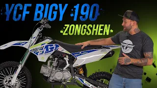 Бешеный питбайк с огромным мотором YCF BIGY 190MX E FACTORY ZS