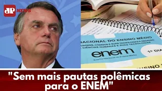 Bolsonaro anuncia que provas do Enem terão a “cara do governo”