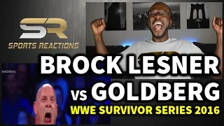 WWE Goldberg vs Brock Lesnar 2016 REACTION || SPORTS REACTIONS