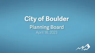 4-18-23 Planning Board Meeting