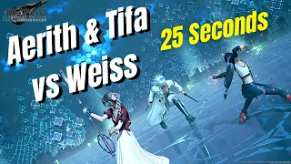 Aerith and Tifa Duo vs Weiss (25 seconds) | Final Fantasy VII Remake
