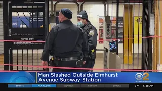 Man slashed outside Queens subway station