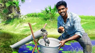 Unbelievable Fish Trapping | PVC pipe வச்சி மீன் பிடிக்கலாம் வாங்க..!|Fish Trap Making With PVC Pipe