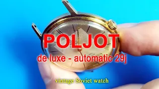 Vintage POLJOT de luxe 29 jewels service - Lau dầu Poljot 29j