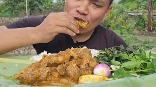 Chicken gizzard recipe || Eating delicious chicken gizzard curry || Chicken gizzard gravy || Vetjin