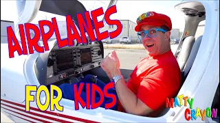 Matty Crayon Learns about airplanes | Airplanes for kids