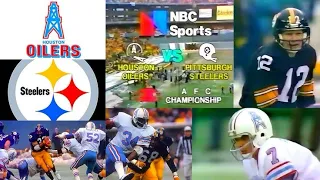 1978 AFC CHAMPIONSHIP GAME Houston Oilers vs Pittsburgh Steelers 01-07-1979